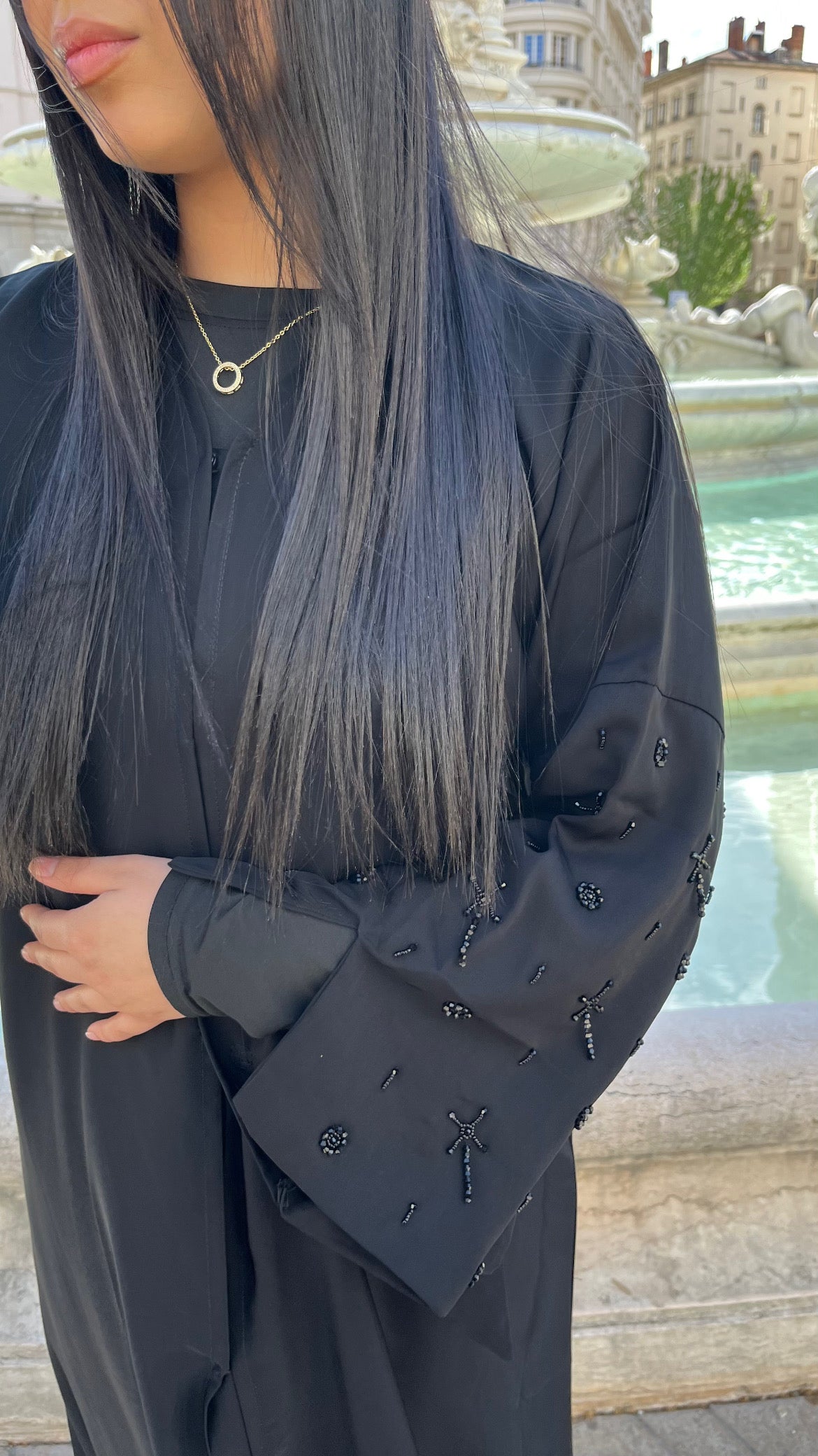 ABAYA NIHAD NOIR