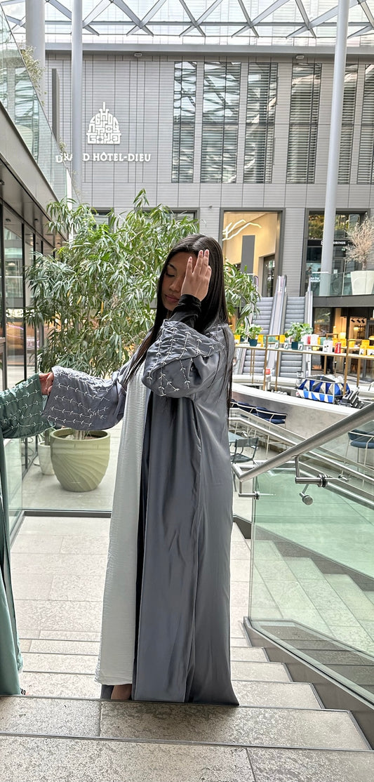 ABAYA JINAN BLEU