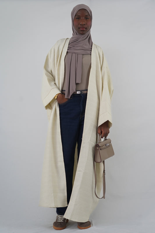 ABAYA KIMONO HIND Blanche