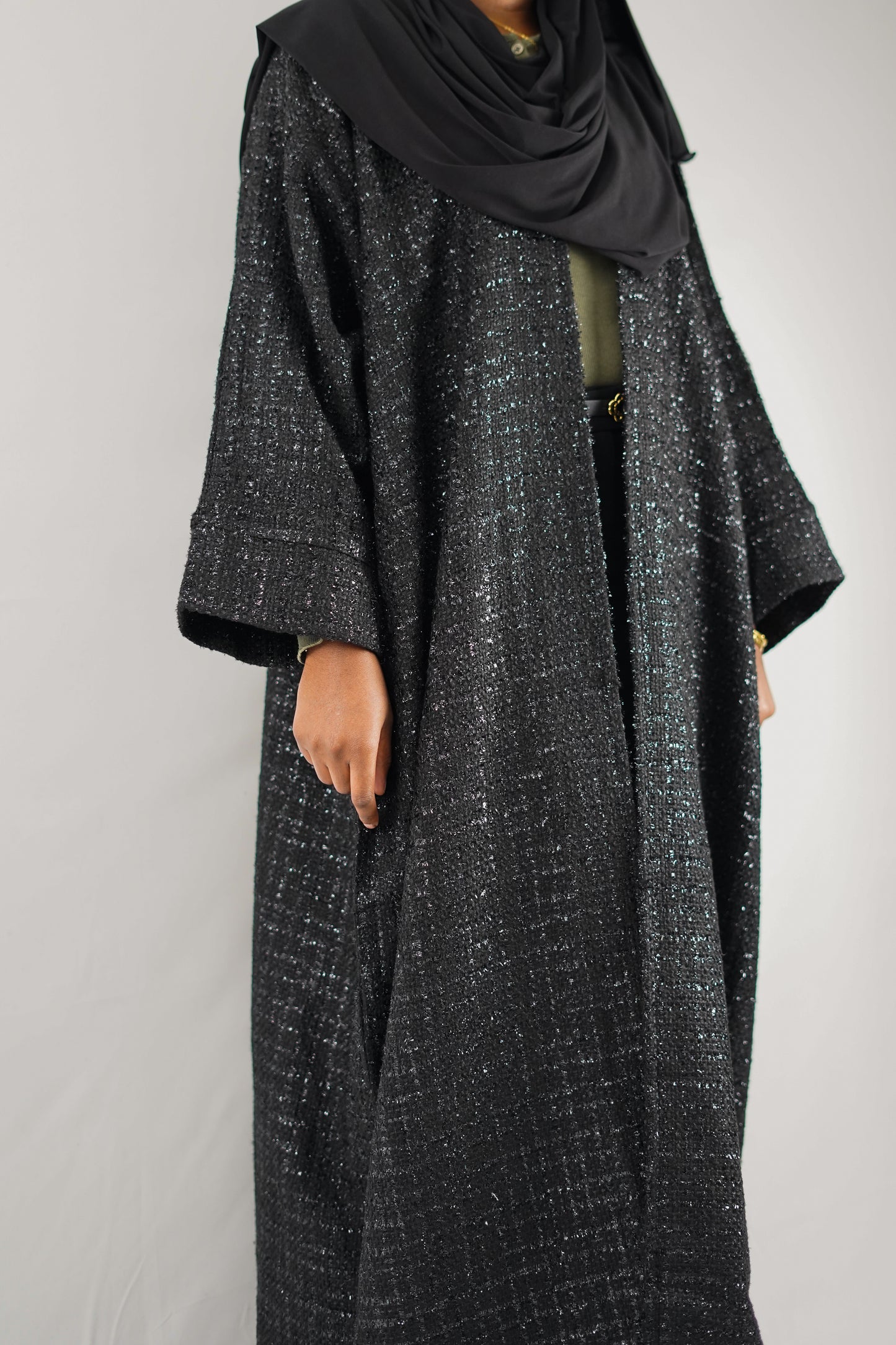 ABAYA KIMONO HIND Noir